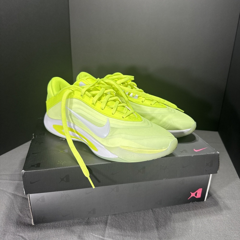NIKE A'One A'ja Wilson *Lem And Lime* Basketball Shoes W 10.5 Barely Worn